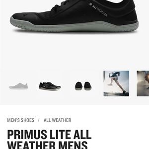 Vivobarefoot primus lite all weather men’s black shoe EUR44M